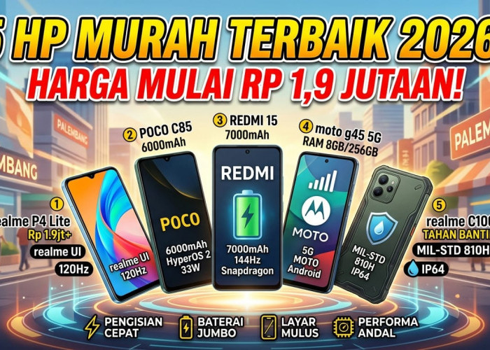 Baterai Raksasa 7.000 mAh & Layar 144 Hz: Deretan HP Murah Terbaik Mulai 1 Jutaan yang Paling Worth It Dibeli