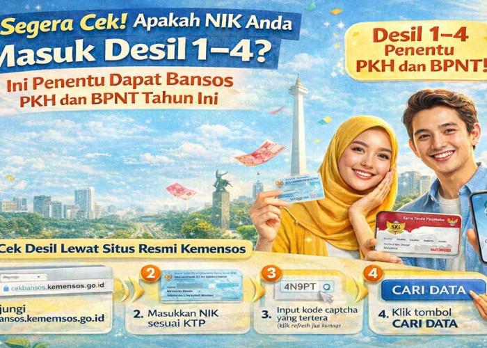 Segera Cek! Apakah NIK Anda Masuk Desil 1–4? Ini Penentu Dapat Bansos PKH dan BPNT 2026