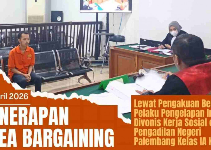 Mengaku Bersalah, Pelaku Pengelapan Divonis Kerja Sosial oleh Hakim PN Palembang