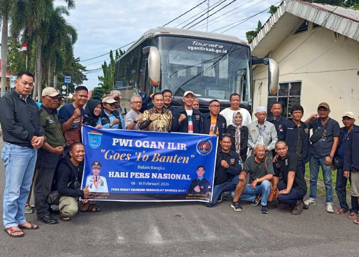 Bawa Nama Daerah ke HPN Banten, Kontingen PWI Ogan Ilir Dilepas Resmi oleh PJ Sekda