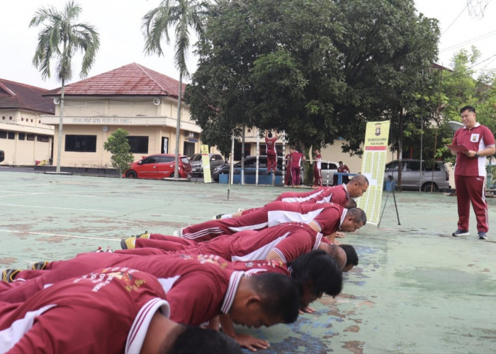 Polres Musi Rawas Gelar Kegiatan Tes Kesamaptaan Jasmani Periodik I Tahun 2025