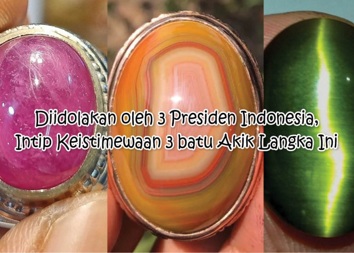 Diidolakan oleh 3 Presiden Indonesia, Intip Keistimewaan 3 batu Akik Langka Ini 