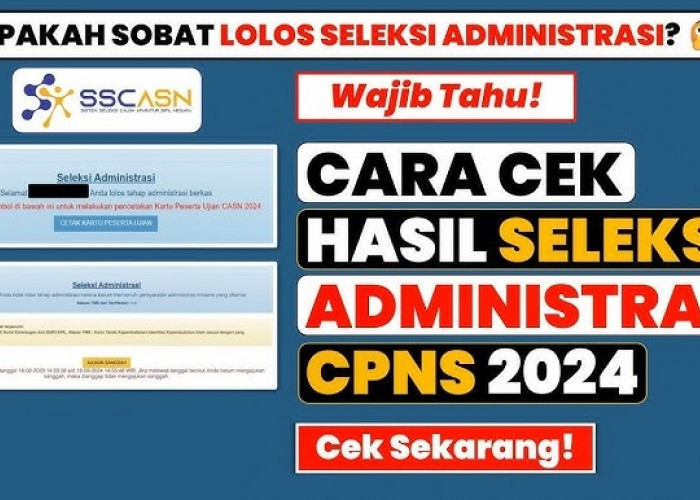 Hasil Seleksi Adminitrasi CPNS 2024 Telah Keluar, Ini Link dan Cara Mengeceknya