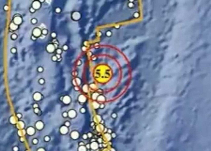 Update BMKG, Gempa Magnitudo 5.5 Baru Saja Guncang Sabang Aceh, Disini Titik Episentrumnya