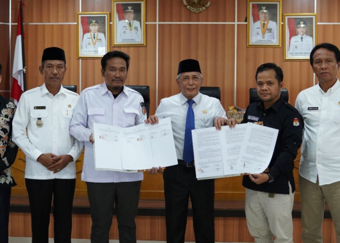 Pertama di Sumatera Selatan, OKI Tandatangani NPHD Pemilu 2024