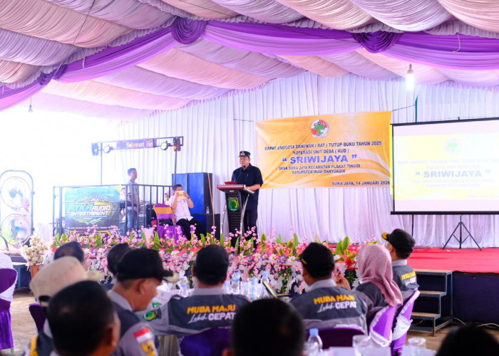 Hadiri Rapat Anggota Tahunan KUD Sriwijaya, Bupati Muba: Koperasi Jadi Penopang Ekonomi Desa