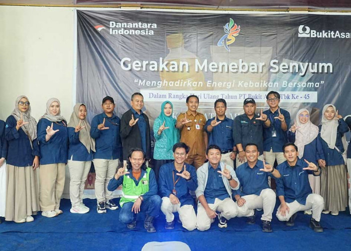 Sambut HUT ke-45, PTBA Kolaborasikan Bantuan Pangan dan Edukasi Gizi Pola Makan Sehat