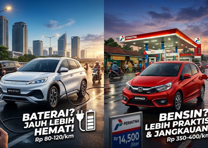 Bisa Hemat hingga 4 Kali Lipat! Adu Biaya Operasional BYD Atto 1 vs Honda Brio untuk Macet-macetan di Kota