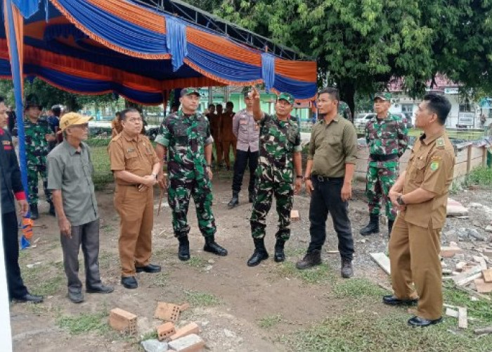 Kasdam II Sriwijaya Cek Pembangunan Koperasi Merah Putih di Muba