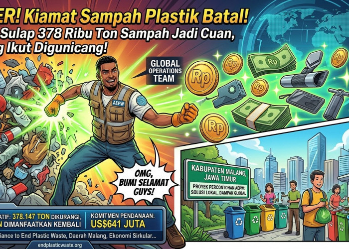 PARAH! Alliance to End Plastic Waste Sulap Ratusan Ribu Ton Sampah, Indonesia Diguyur Dana Fantastis!