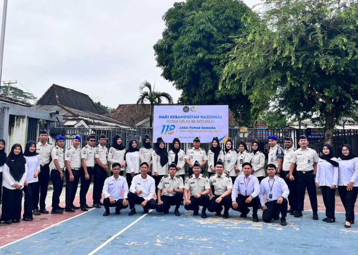 Berlangsung Khidmat di Lapangan Utama, Intip Potret Upacara Hari Kebangkitan Nasional di Rutan Baturaja