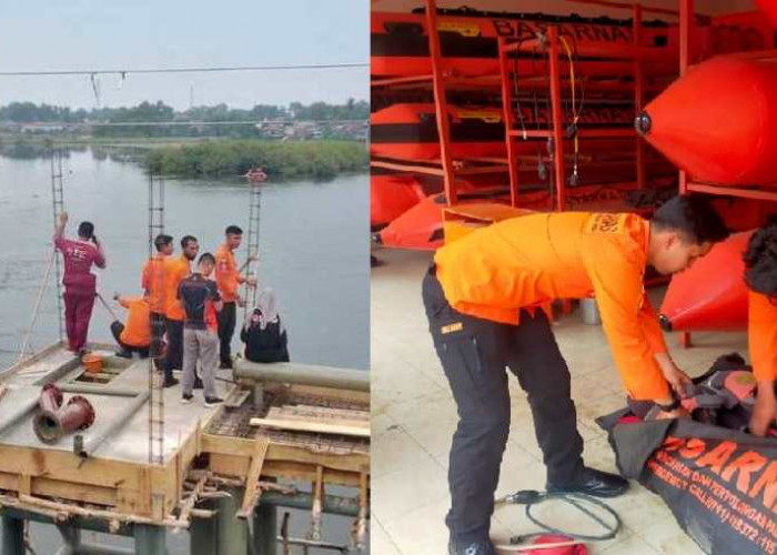 Pekerja Pemasang Pipa PDAM Tirta Ogan Jatuh ke Sungai Kelekar, Basarnas Lakukan Pencarian