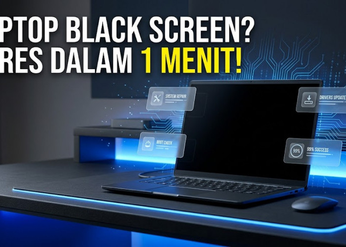 Jangan Panik Dulu! Ini 5 Cara Mudah Mengatasi Laptop Black Screen Sendiri di Rumah Tanpa Perlu Biaya Servis
