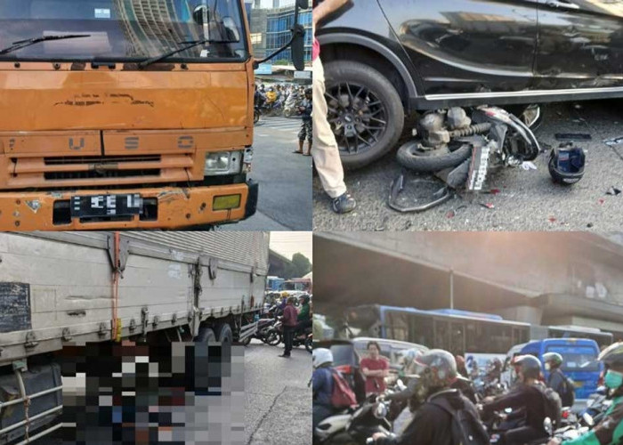 TERBARU! Korban Dari kecelakaan Beruntun Truk di Slipi Bertambah, Total 2 Orang Tewas