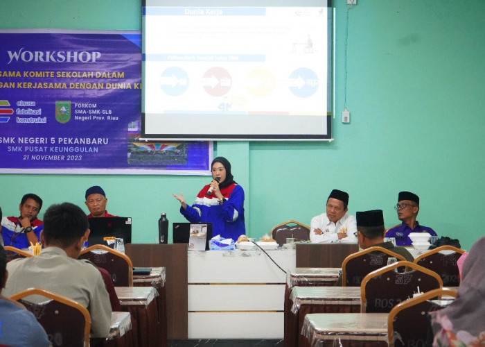 Datangi SMK Negeri 5 Pekanbaru, PT Elnusa Tbk Berikan Edukasi Tentang Ini