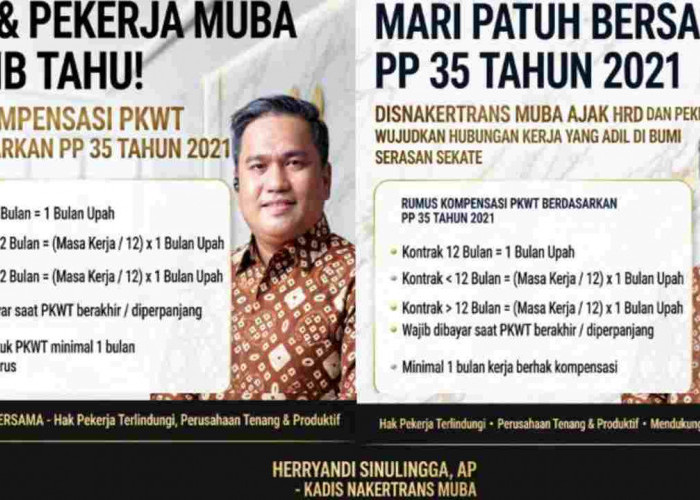 Kontrak Kerja Berakhir? Disnakertrans Muba Jelaskan Hak Kompensasi Pekerja PKWT