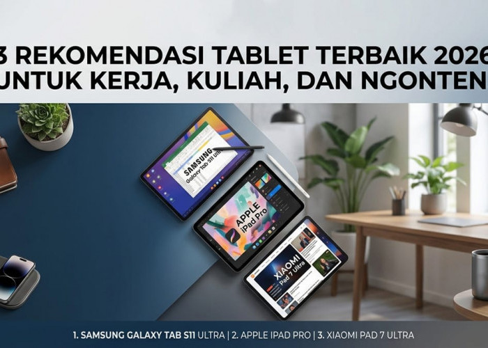 Bisa Gantikan Peran Laptop, Ini 3 Rekomendasi Tablet Terbaik untuk Kerja, Kuliah, dan Ngonten di 2026