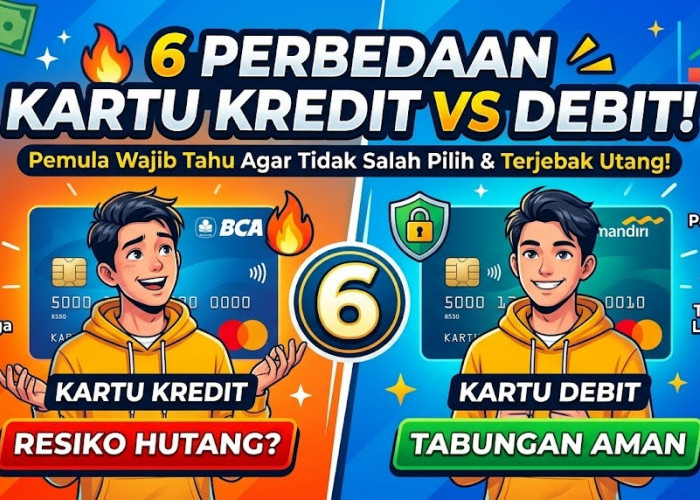 6 Perbedaan Kartu Kredit dan Kartu Debit yang Wajib Diketahui Pemula agar Tidak Salah Pilih dan Terjebak Utang