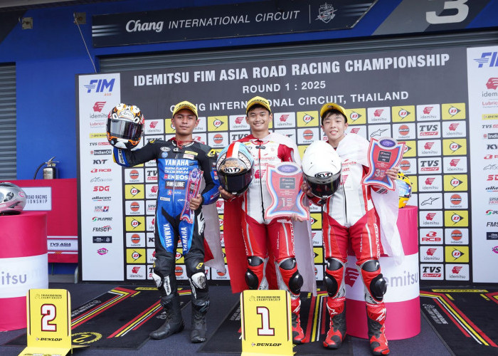 CBR250RR Double Winner, Astra Honda Borong 5 Podium di ARRC Buriram