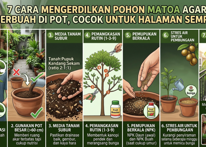 7 Cara Mengerdilkan Pohon Matoa agar Berbuah di Pot, Cocok untuk Halaman Sempit