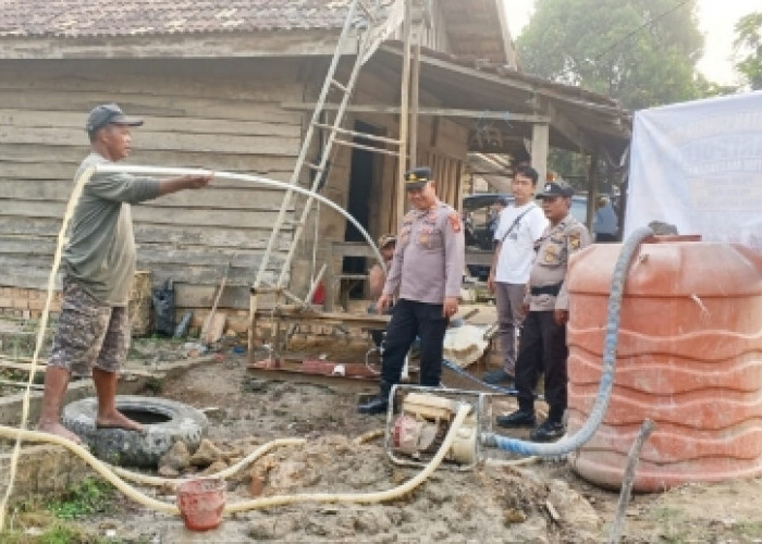 Air Bersih Jadi Kebutuhan Mendesak, Polsek Bayung Lencir Siapkan Sumur Bor Bagi Warga