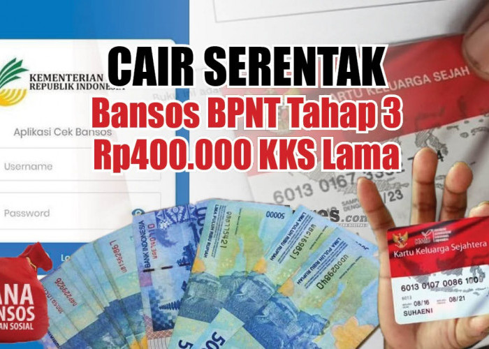 KABAR GEMBIRA untuk KPM KKS Lama, Bansos BPNT Tahap 3 Rp400.000 Cair Duluan di Bank Ini