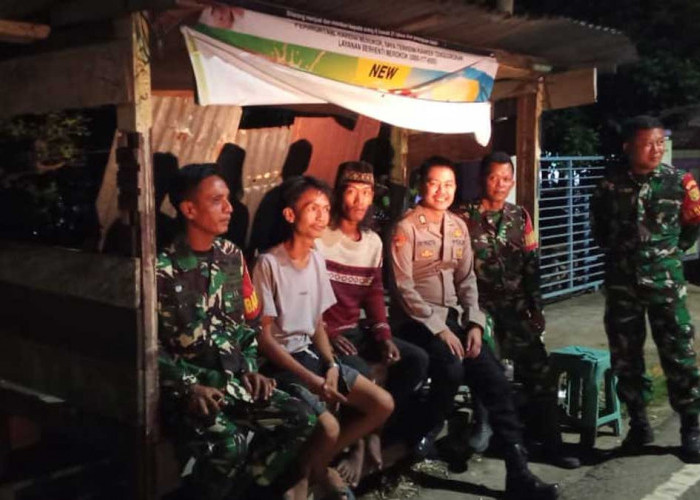 Aksi Mulia di Tengah Malam: Babinsa dan Bhabinkamtibmas Lahat Rela Lakukan Ini Demi Warga