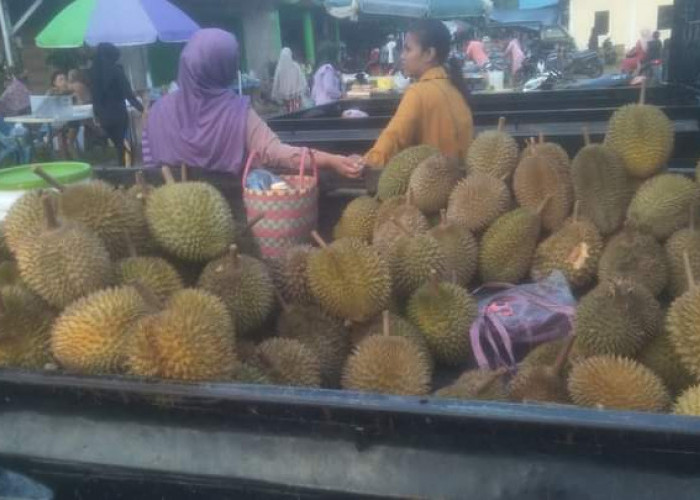 Penjual Durian Raup Untung Ratusan Ribu Per Hari