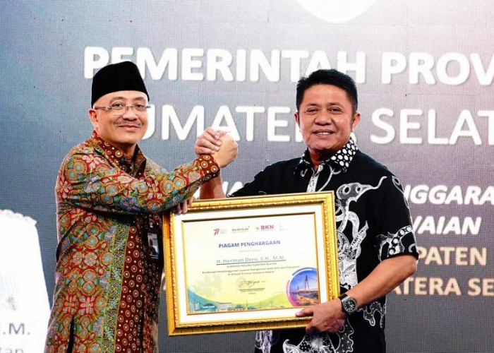 Gubernur Sumatera Selatan Raih Penghargaan dari BKN RI