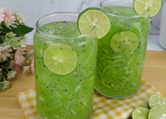 Segarnya Gak Nahan! Es Timun Selasih Ini Bikin Berbuka Puasa Makin Nikmat