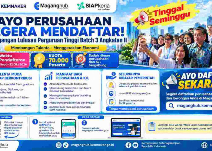 Kabar Baik Generasi Unggul Muba! Magang 6 Bulan, Uang Saku Setara UMR Ditanggung Pemerintah
