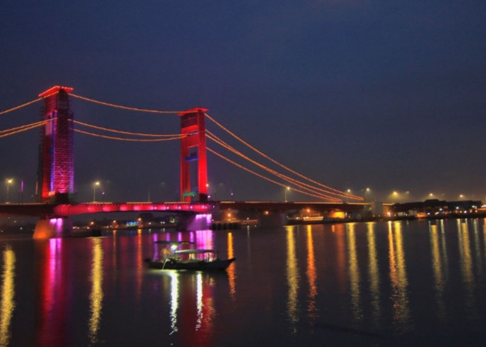Punya Menara Kembar, Jembatan Ikonik di Sumatera Selatan Ini Pernah yang Terpanjang di Asia Tenggara