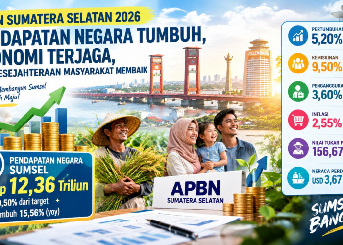 Fantastis! Pendapatan Negara Sumsel Tembus Rp12,36 Triliun, Kemiskinan Turun dan Ekonomi Makin Tangguh