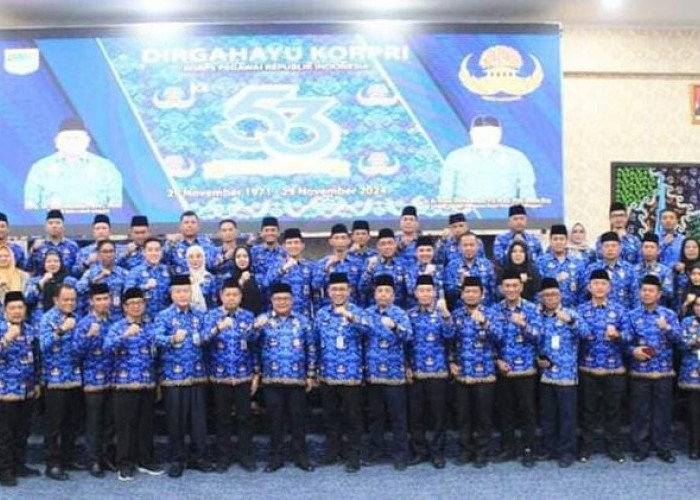 Sekda Kota Lubuklinggau H Trisko Defriyansa dan Jajaran Hadiri Peringatan HUT ke-53 Korpri Via Zoom Meeting