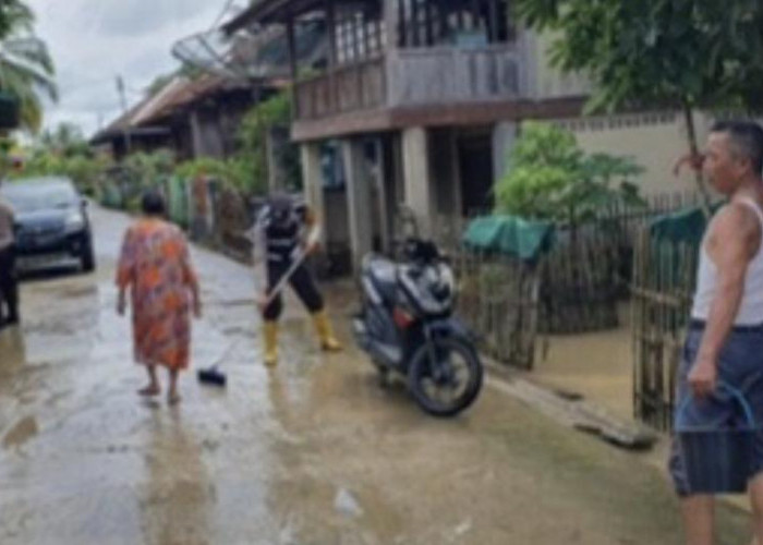 Usai Sungai Lematang Meluap, Polres Muara Enim Imbau Masyarakat Waspada Banjir
