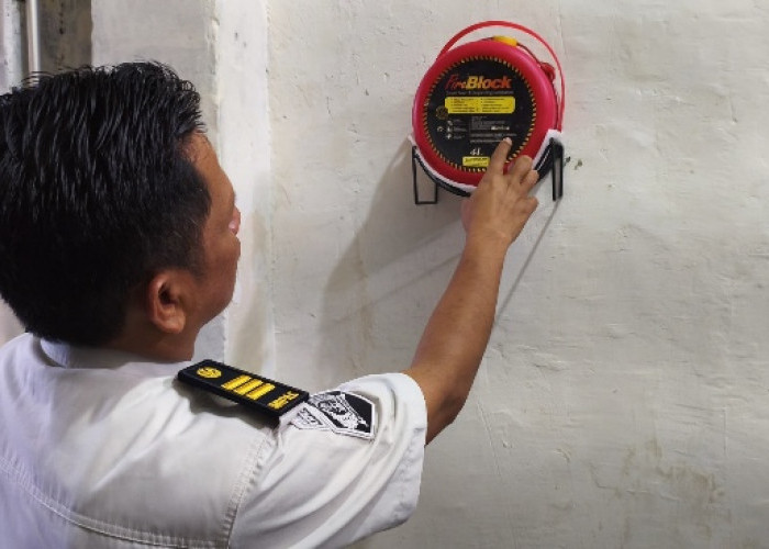 Mitigasi Risiko Kebakaran, Area Hunian Warga Binaan Dipasang 16 Fire Blok