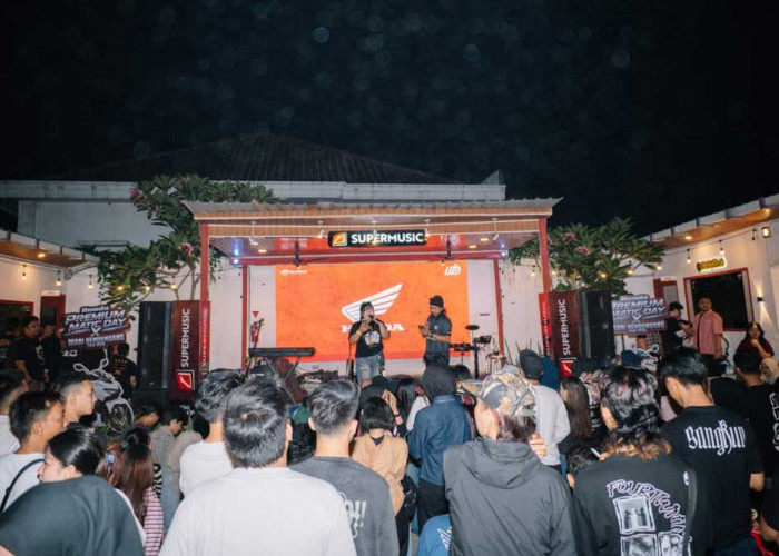 Rasakan Sensasi Berkendara Skutik Premium, Pengunjung Konser Palembang Ramai-Ramai Ikut Riding Test