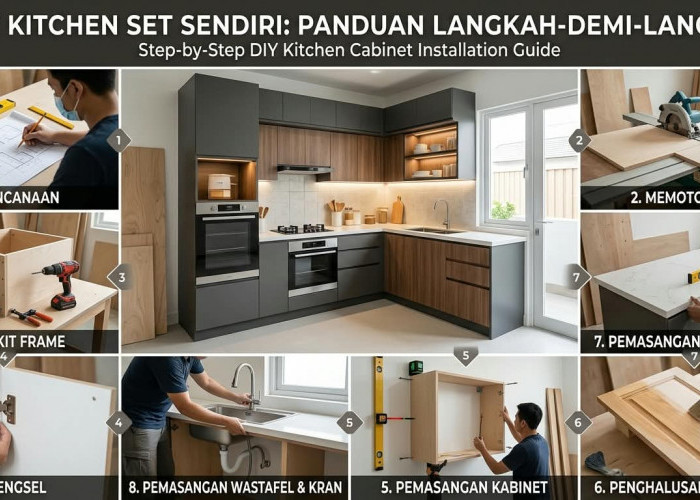 Hemat Budget Jutaan Rupiah! Ini Cara Mudah Membuat Kitchen Set Sendiri di Rumah untuk Pemula