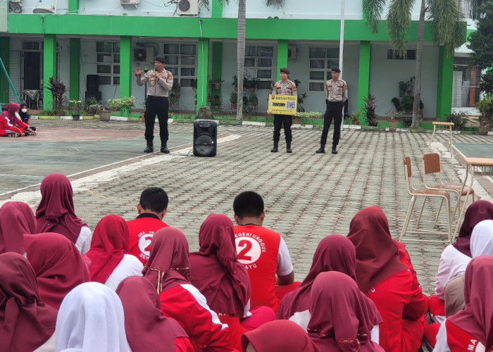 Jelang Libur Sekolah dan Nataru, Ini Pesan Dari Kasat Samapta Polres Muba Bagi Pelajar SMA 2 Sekayu