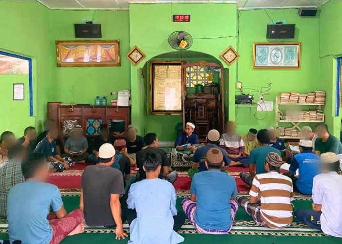 Keren! Begini Suasana 'Nyantri' Warga Binaan di Rutan Baturaja, Dari Belajar Ngaji Hingga Fikih