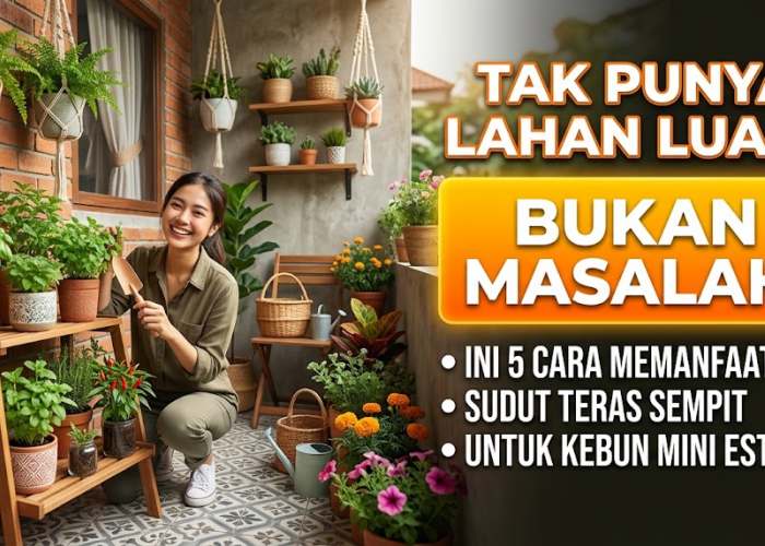 Tak Punya Lahan Luas Bukan Masalah! Ini 5 Cara Memanfaatkan Sudut Teras Sempit untuk Kebun Mini yang Estetik