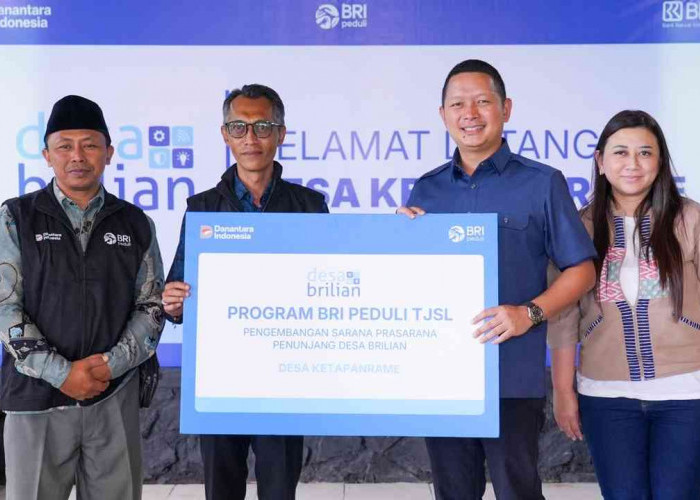 Dorong Pemberdayaan Masyarakat, BRI Peduli Salurkan Bantuan untuk Desa Ketapanrame