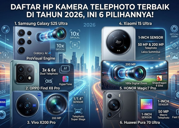 Pecinta Fotografi Wajib Tahu! Daftar 6 HP dengan Teknologi Lensa Telephoto Tercanggih