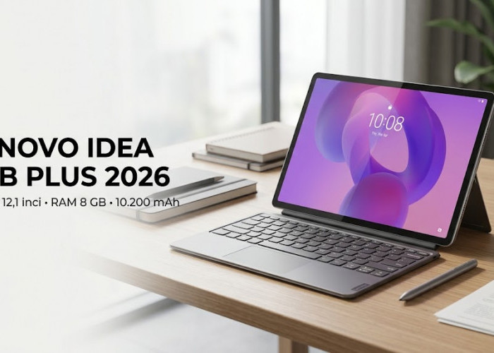 Solusi Praktis Pengganti Laptop! Lenovo Idea Tab Plus Resmi Diluncurkan Bawa Layar 12,1 Inci dan Baterai Jumbo