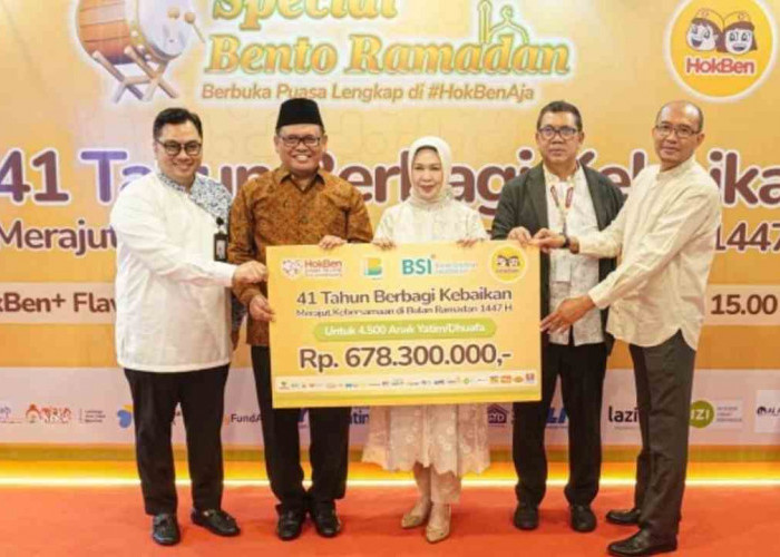 Perkuat Ekosistem Ziswaf, BSI dan HokBen Berbagi Kebahagiaan Ramadan Bersama 4.500 Anak Yatim