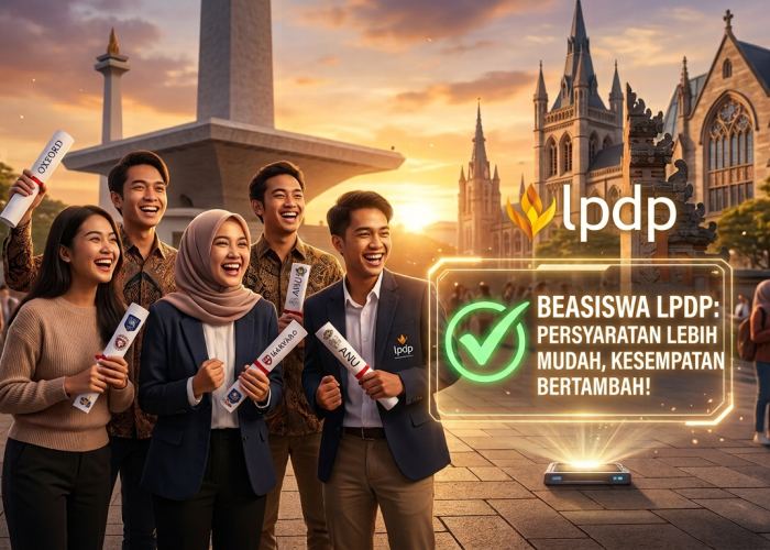 Kabar Gembira! LPDP Resmi Longgarkan Syarat Bahasa Inggris, Kesempatan Kuliah Gratis Kini Terbuka Lebar