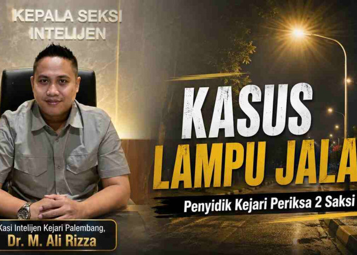 Kasus Dugaan Korupsi Lampu Jalan Palembang: Kejari Periksa 2 Staf Perusahaan Swasta