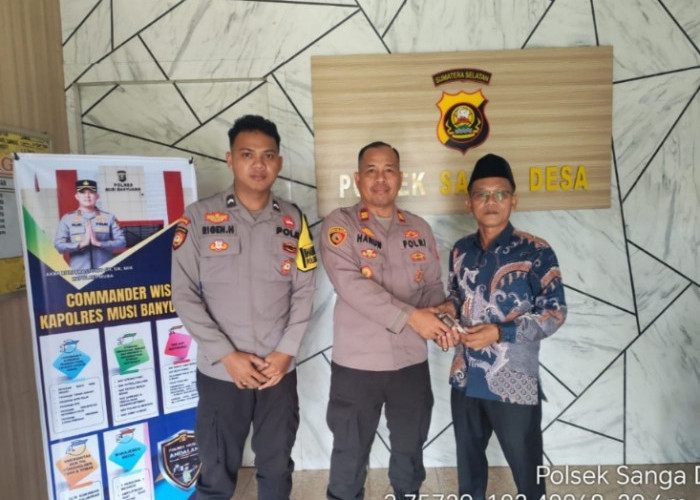 Warga Serahkan Senpira ke Polisi, Kapolsek Sanga Desa: Itu Bentuk Dukungan Masyarakat Menjaga Kamtibmas