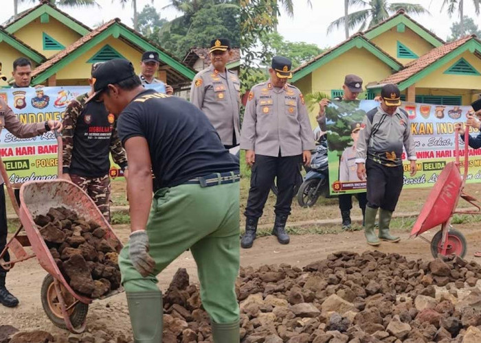 Gempur 10 Titik Jalan Horor di Megang Sakti, Kapolres Musi Rawas dan Tokoh NU Sampai Turunkan Alat Berat