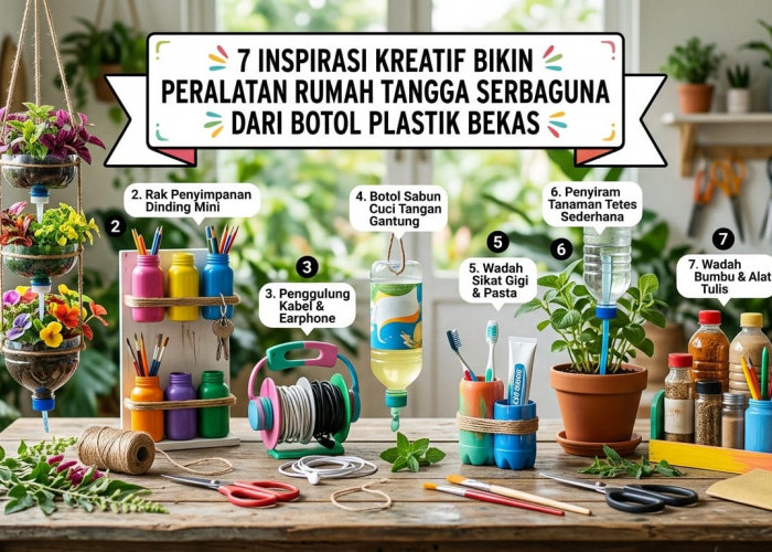 Jangan Langsung Dibuang: Ubah Botol Plastik Bekas Jadi 7 Peralatan Rumah Tangga Paling Estetis dan Multifungsi